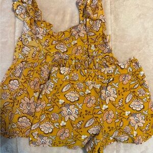 Janie and Jack Floral Yellow Kids Matching Set